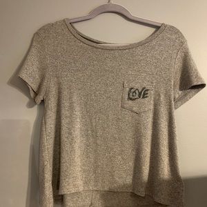 american eagle flowy shirt